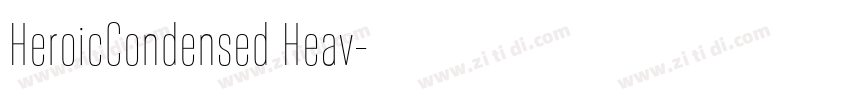 HeroicCondensed Heav字体转换